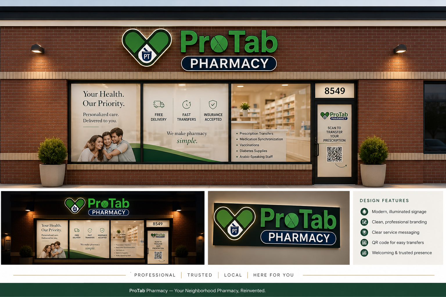 ProTab Pharmacy storefront at 8549 S Cicero Ave, Chicago, IL